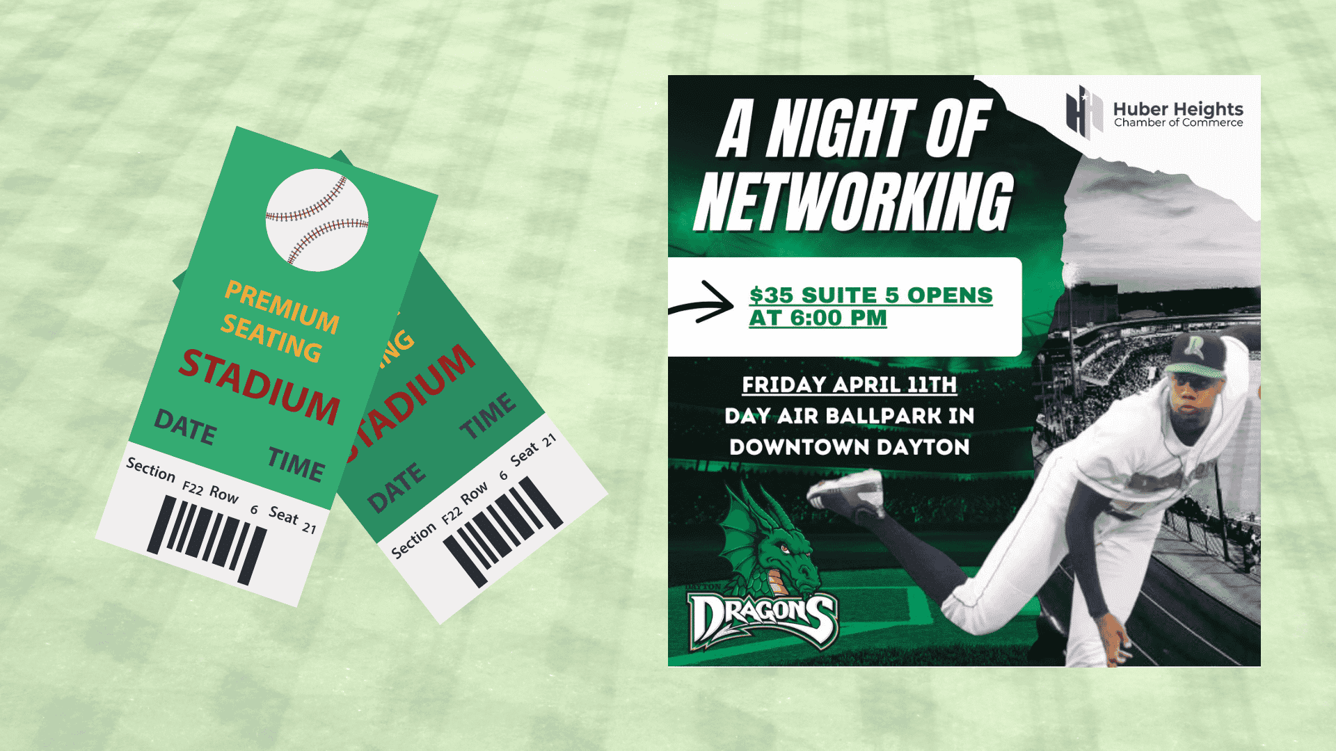 Night of Networking: Limited Dayton Dragons Premium Game Suite tickets for $35!