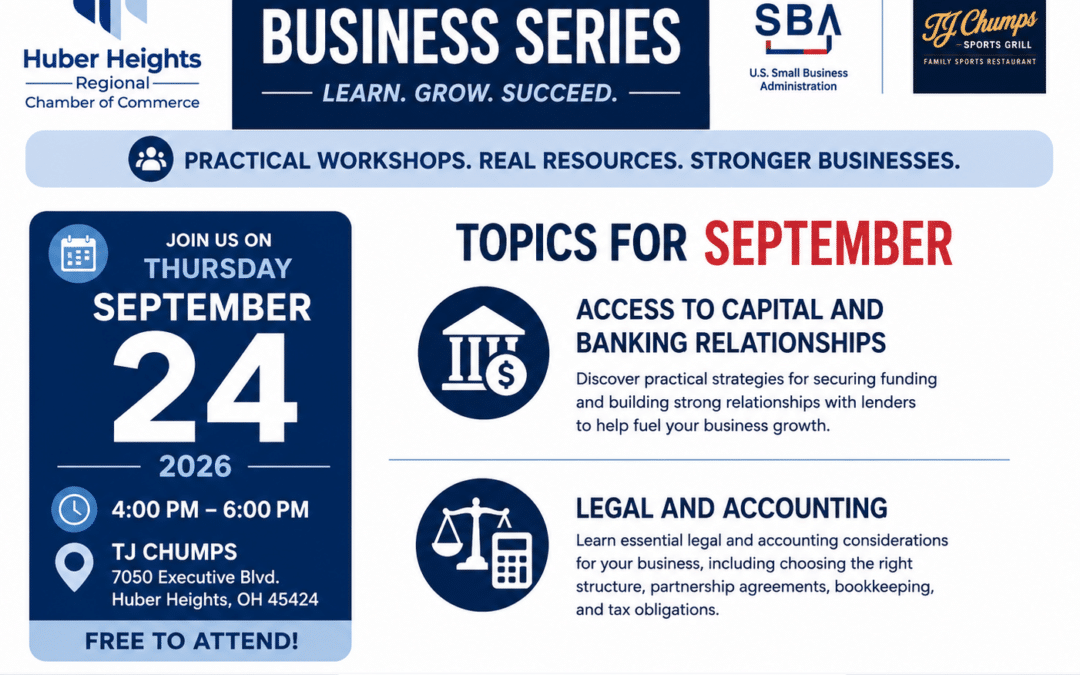 Huber Heights Business Series: Access to Capital and Legal and Accounting