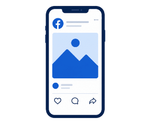 facebook mobile post infographic